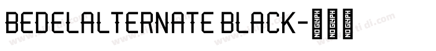 BedelAlternate Black字体转换